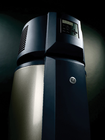 Figure 1: The GE GeoSpring Hybrid Water Heater.